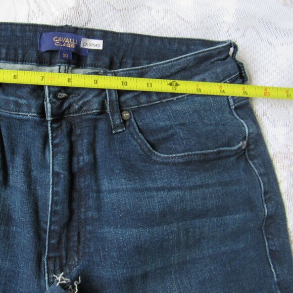 Cavalli Class Women Jeans,blue ,waist 30in, inseam 27.5in, rise high(10.5in) - Picture 3 of 7